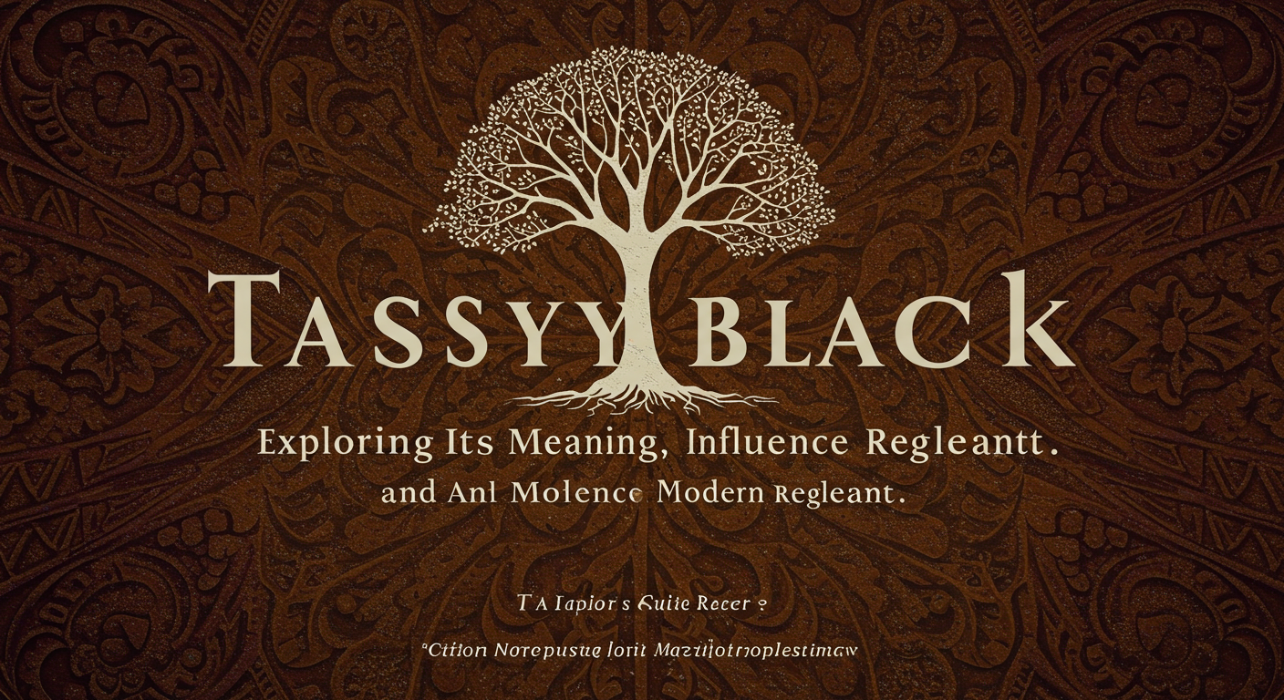 Tasyyblack: Exploring Its Meaning, Influence, and Modern Relevance